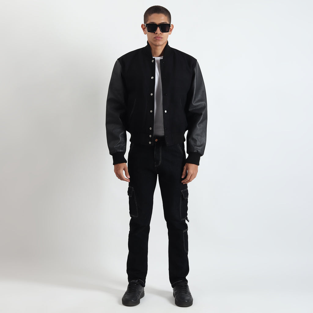 The Black Tom Varsity Jacket