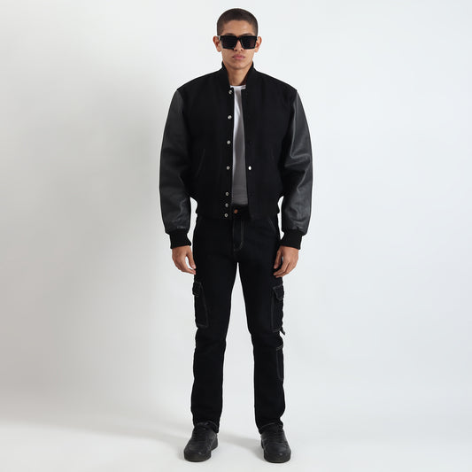 The Black Tom Varsity Jacket