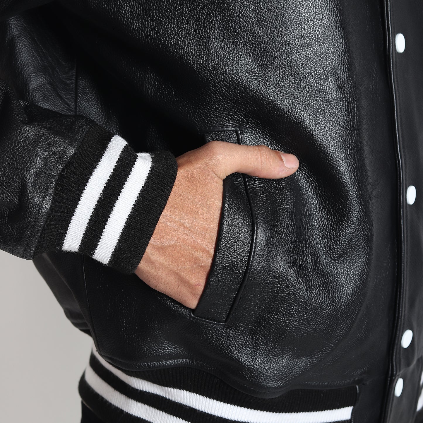 The Stellar Shield Leather Jacket